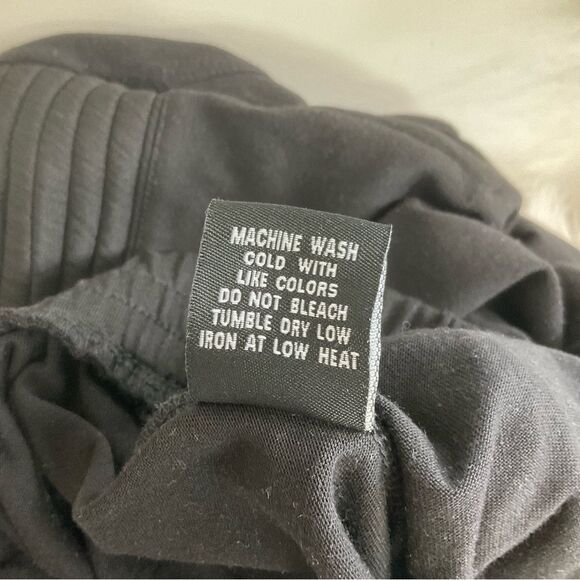 Basement Mens Drawstring Elastic Waist Knee Panel Jogger Sweatpants Black XL - Picture 12 of 13